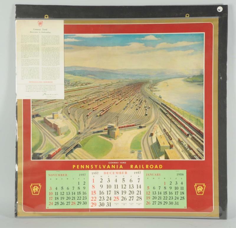 Appraisal: Calendar is complete Mounted on poster board with clear plastic