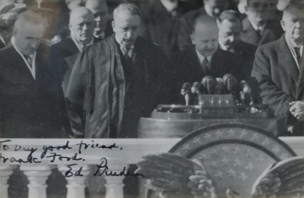 Appraisal: AUTOGRAPHED PHOTOGRAPH OF ED PRUDEN POSSIBLY FROM HARRY S TRUMAN'S