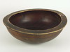 Appraisal: BOWL - th C turned wooden chopping bowl with wide