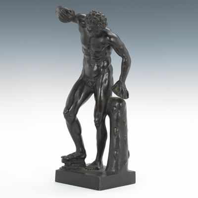 Appraisal: A Grand Tour Bronze of a Satyr with Cymbals Satyr