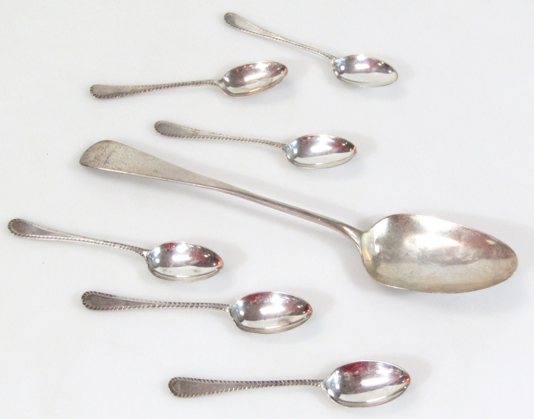 Appraisal: Various Georgian and later flatware comprising a Scottish silver tablespoon