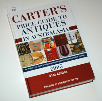 Appraisal: CARTER'S PRICE GUIDE TO ANTIQUES IN AUSTRALASIA