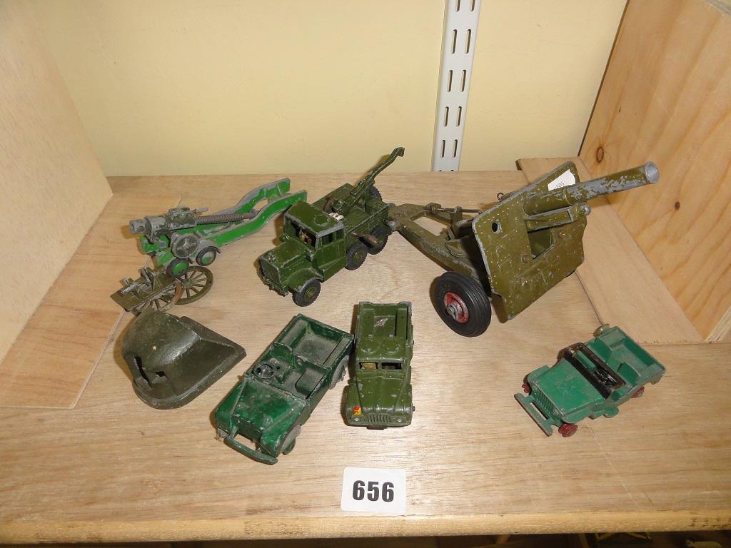 Appraisal: A small selection of die cast dinky army vehicles including