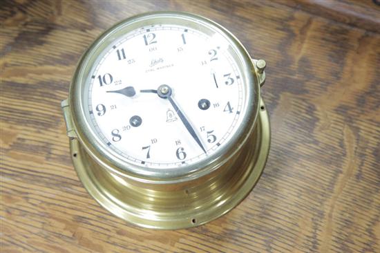 Appraisal: SHIP'S CLOCK ''Schatz- Royal Mariner'' in a brass case Includes