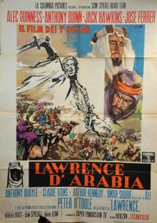 Appraisal: Lawrence of Arabia Italian Two Folio film poster Columbia folded