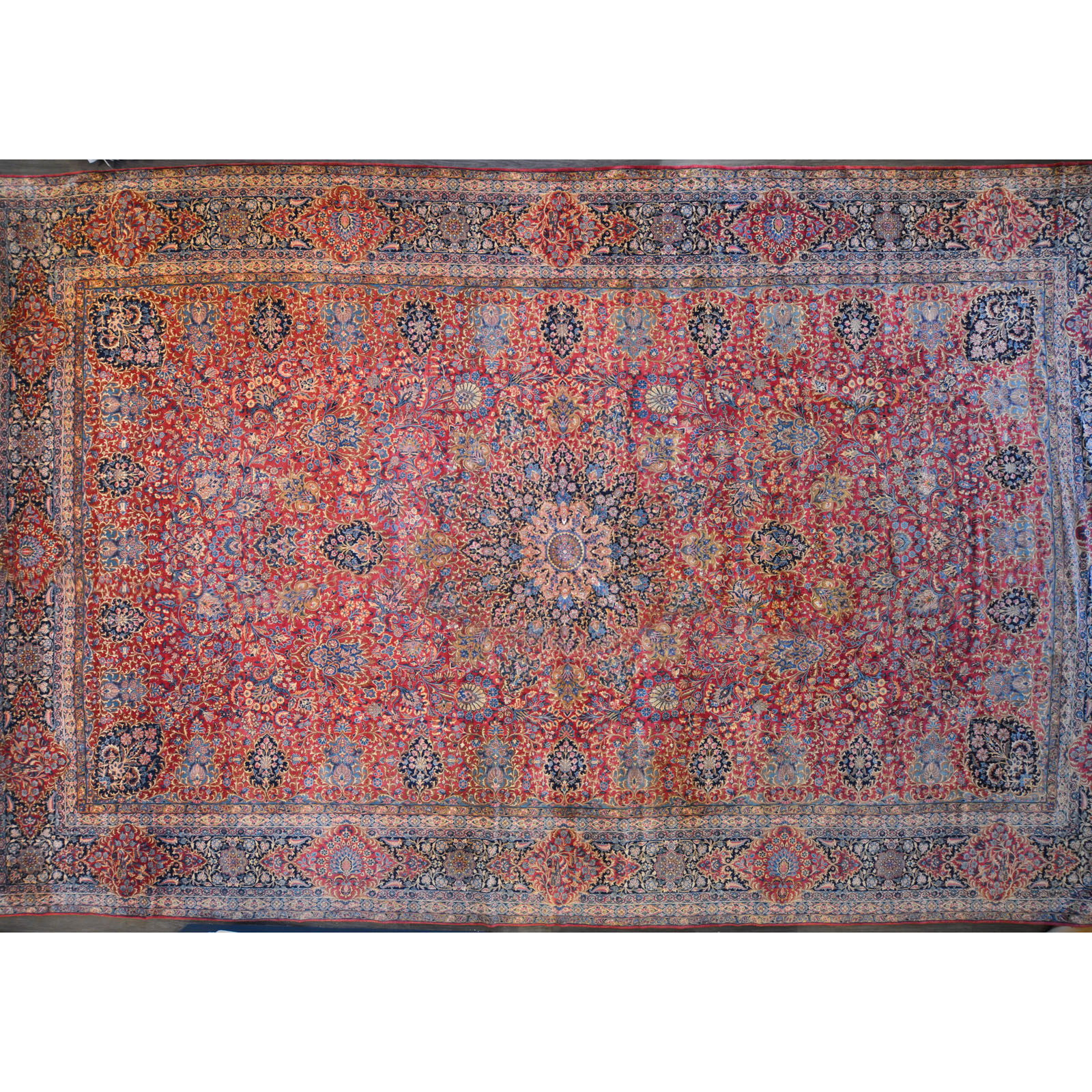 Appraisal: ANTIQUE LAVAR KERMAN CARPET PERSIA X Second quarter- th century