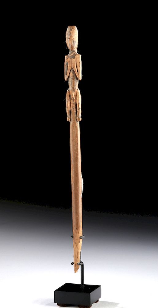 Appraisal: Proto Nazca Wood Figural Tupu Pre-Columbian South Coast Peru Proto