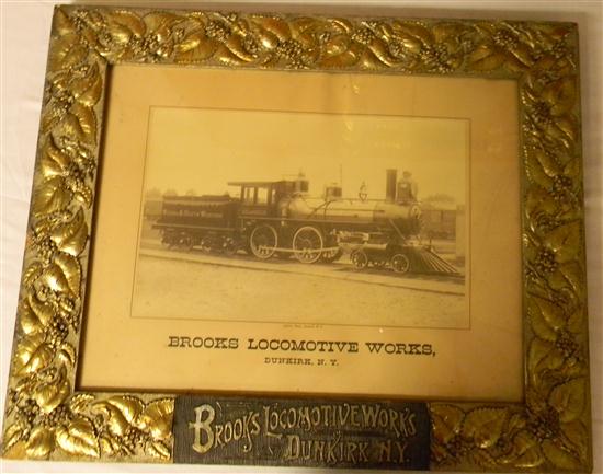 Appraisal: 'Brooks Locomotive Works Dunkirk NY'' photograph of a Winona and