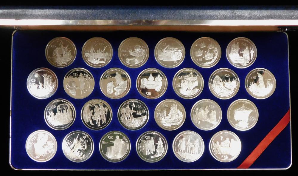 Appraisal: COINS BRITISH VIRGIN ISLANDS COIN SET DEPICTING THE TH ANNIVERSARY