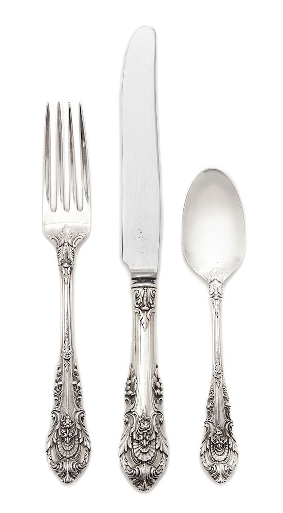 Appraisal: An American Silver Flatware Service Wallace Silversmiths Wallingford CT Sir