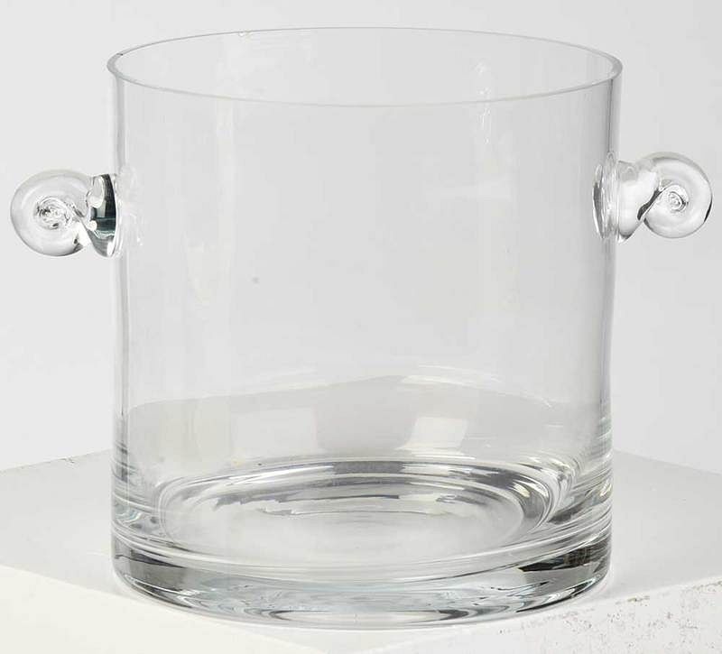 Appraisal: Tiffany Co Crystal Ice Bucket late th century cylindrical form