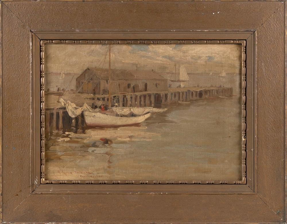 Appraisal: HERBERT CYRUS FARNUM RHODE ISLAND - VIEW OF PROVINCETOWN MASSACHUSETTS