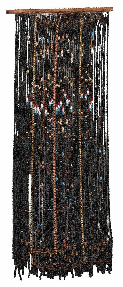 Appraisal: Hanging Beaded Doorway Curtain North Carolina Asheville area probably late