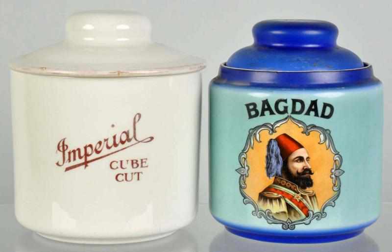 Appraisal: Lot of Tobacco Humidors with Lids Includes Bagdad and Imperial