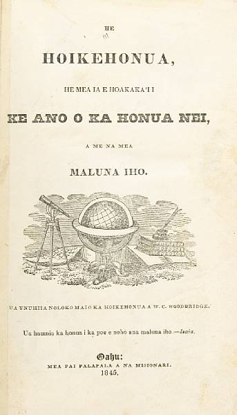 Appraisal: WOODBRIDGE WILLIAM CHANNING - He Hoikehonua He Mea Ia e