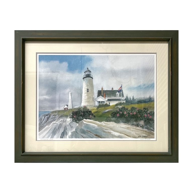 Appraisal: Wini Smart Pemaquid Light Wini Smart Pemaquid Light Signed Lithograph