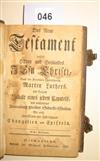 Appraisal: BIBLE IN GERMAN Das Neue Testament pages vo contemporary calf