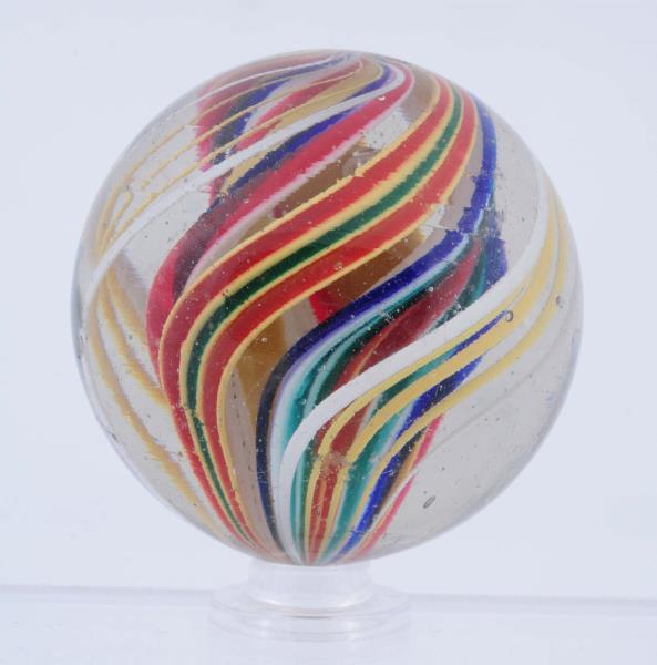 Appraisal: Large Double Ribbon Swirl Marble One ribbon is made up