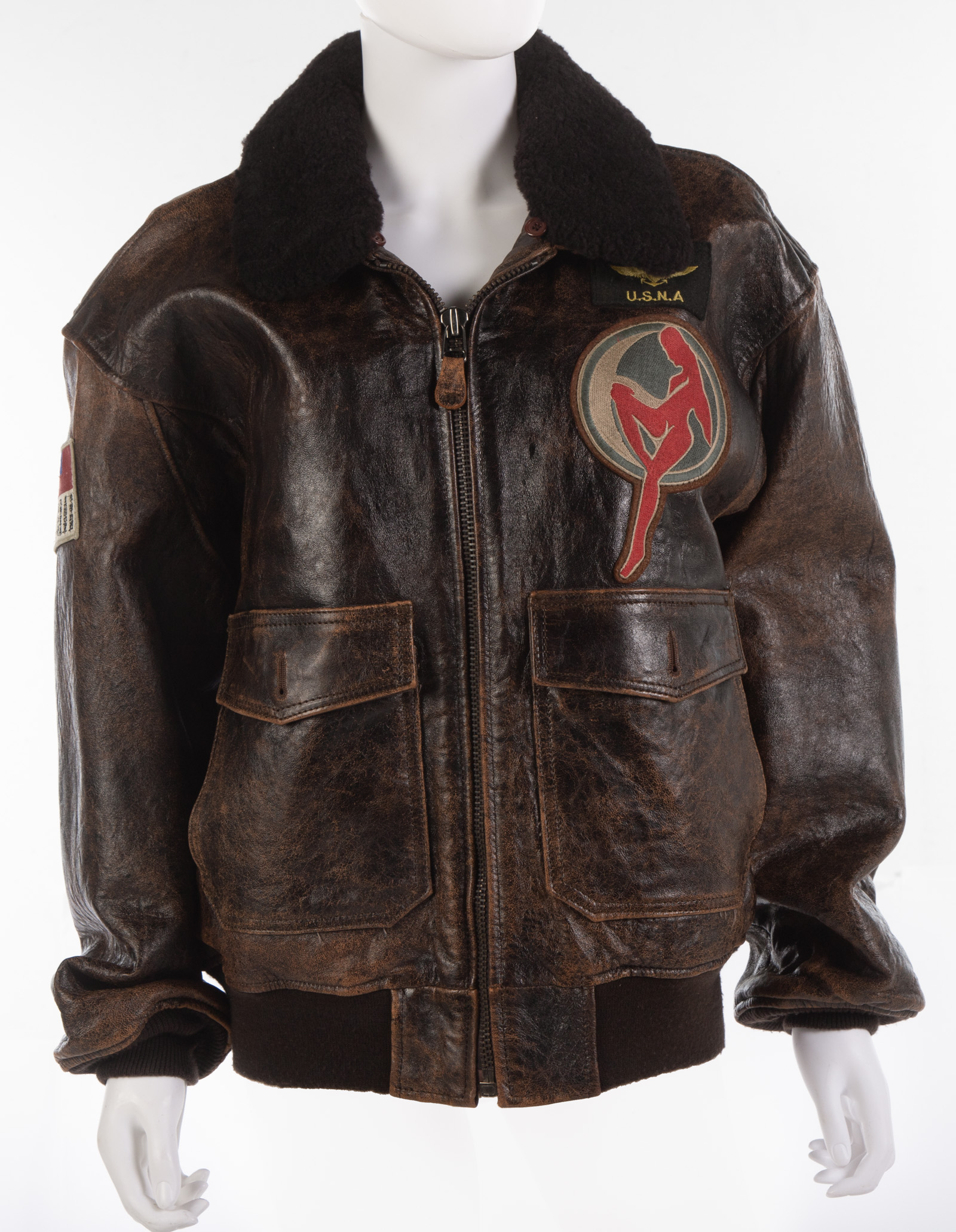 Appraisal: A TYPE G- U S NAVY SPEC LEATHER JACKET leather