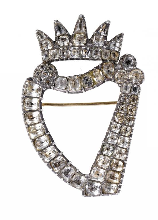 Appraisal: AN ANTIQUE PASTE BROOCH in the form of a crown