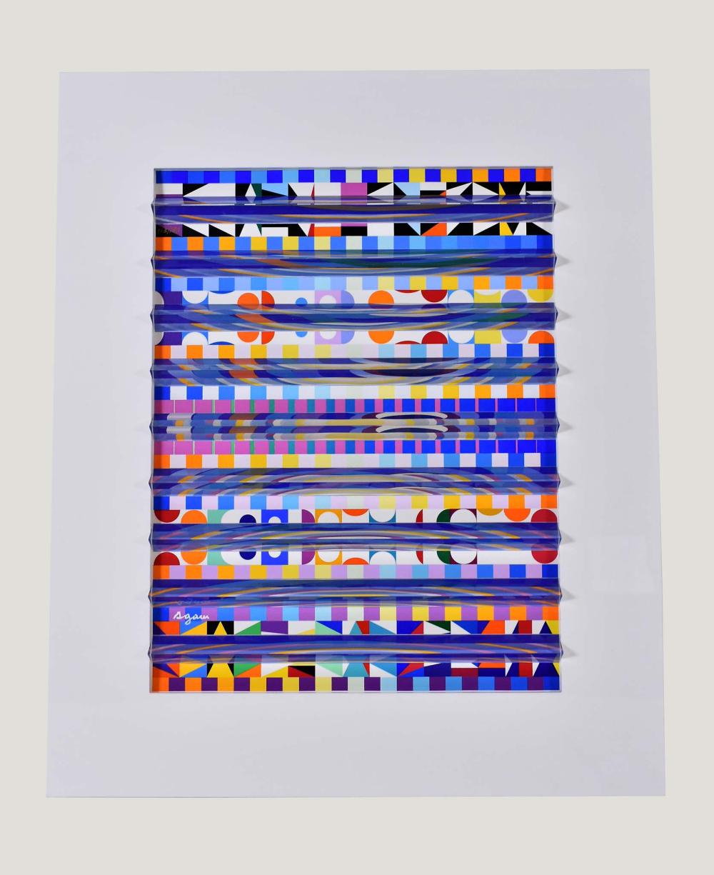 Appraisal: YAACOV AGAM ISRAELI B PRISMOGRAPHUntitled Signed l l numbered Mixed