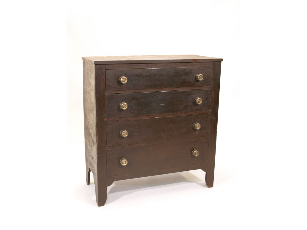 Appraisal: Southern Chest of Drawers Western NC th c walnut Southern