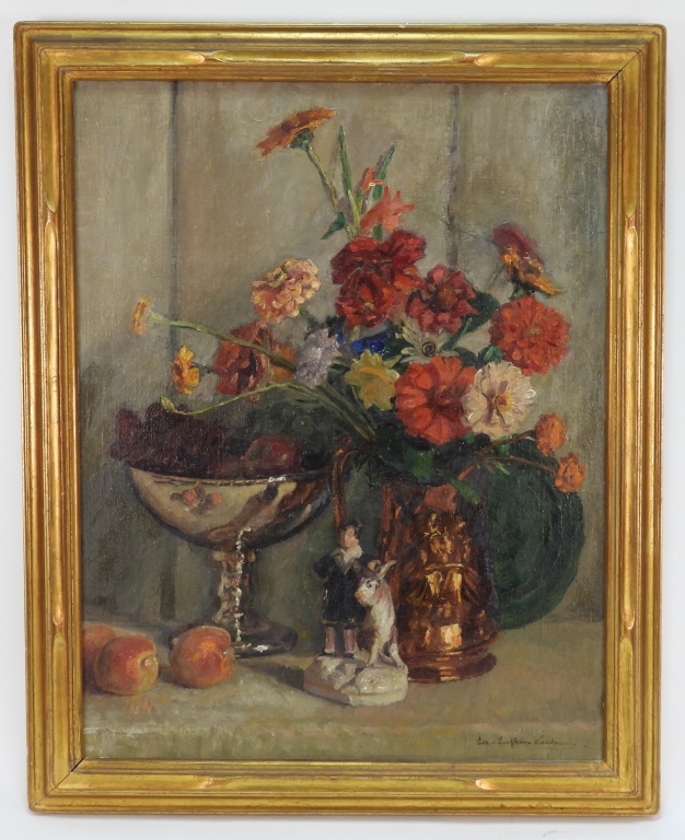 Appraisal: LEE LUFKIN KAULA BOTANICAL STILL LIFE PAINTING Massachusetts New Hampshire