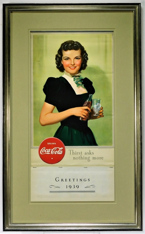 Appraisal: ATTR BRADSHAW CRANDELL COCA COLA CALENDAR United States - Naturalistic