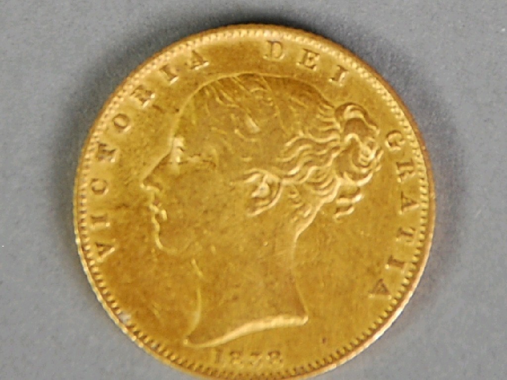 Appraisal: VICTORIA 'ANSELL' GOLD SOVEREIGN with shield on reverse