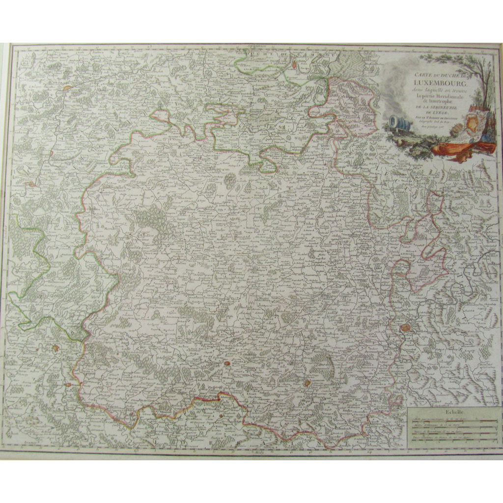 Appraisal: maps of Luxembourg Low Countries including De Vaugondy Gilles Robert