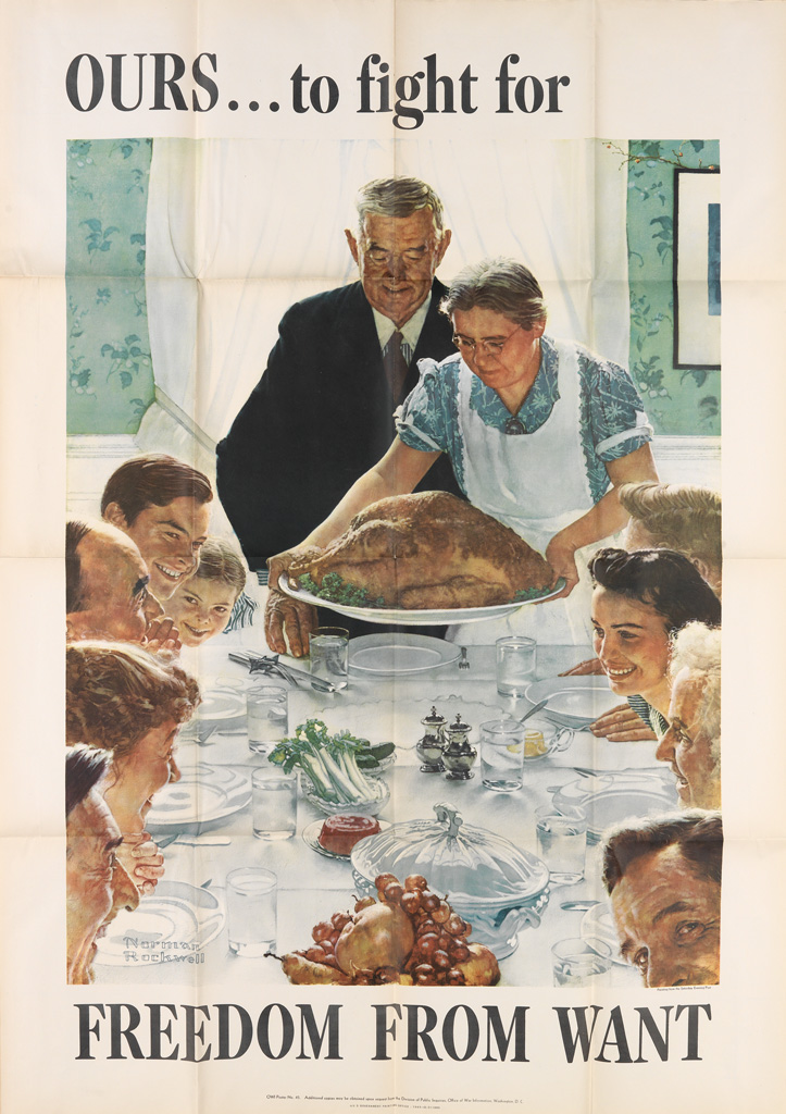 Appraisal: NORMAN ROCKWELL - THE FOUR FREEDOMS Group of posters Each