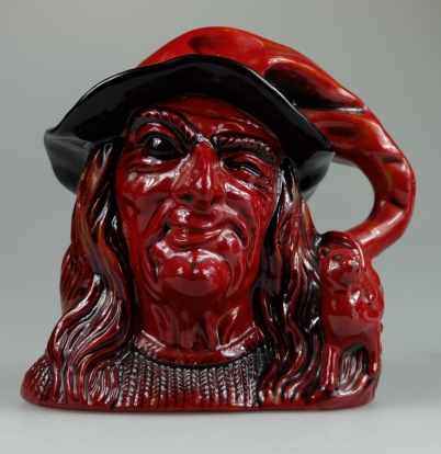 Appraisal: Royal Doulton large Flambe character jug The Witch D limited