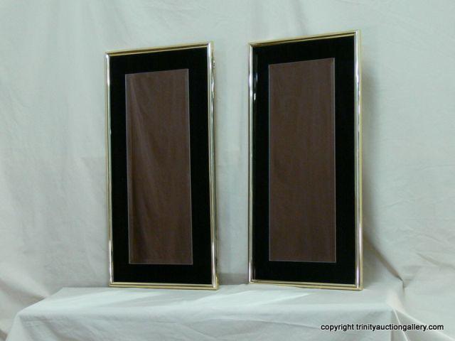 Appraisal: Pair of Decorator Framed Wall Mirrors - Mirrors are beveled