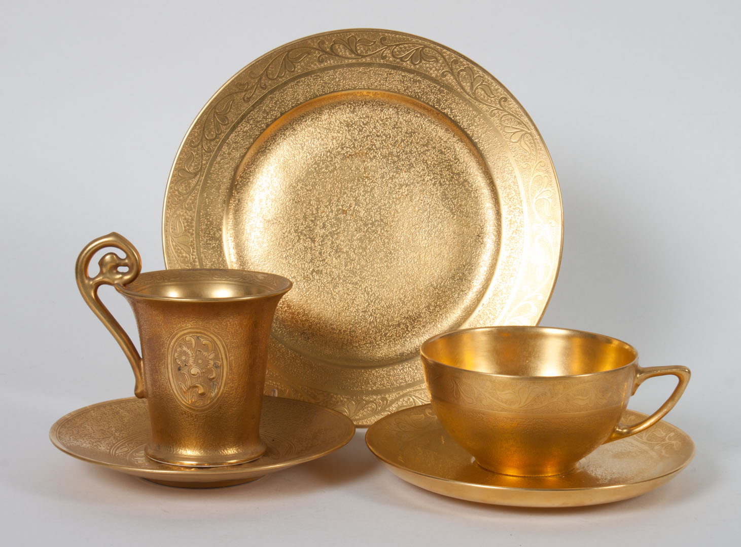 Appraisal: Rosenthal Pickard assembled dessert service pieces comprising dessert plates saucers