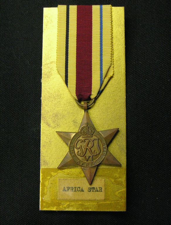 Appraisal: BRITISH MILITARY AFRICA STAR Unnamed