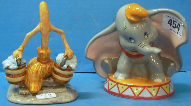 Appraisal: Royal Doulton Disney Figures Dumbo FC And Sorcerers Apprentice Buckets