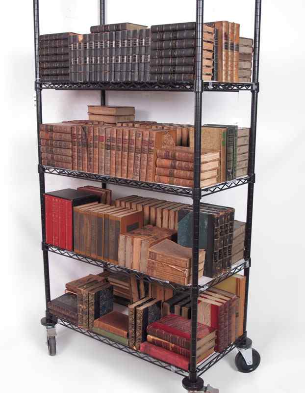 Appraisal: VOLUME TH CENTURY LEATHER BOUND BOOKS A large collection approx