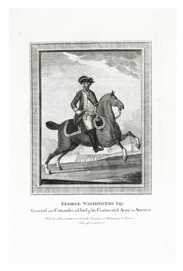 Appraisal: WASHINGTON GEORGE--PRINTS Nilson Johann engraver George Washington Esqr General and