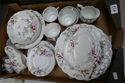 Appraisal: A collection of Booths Chinese Tree patterned dinnerware to include