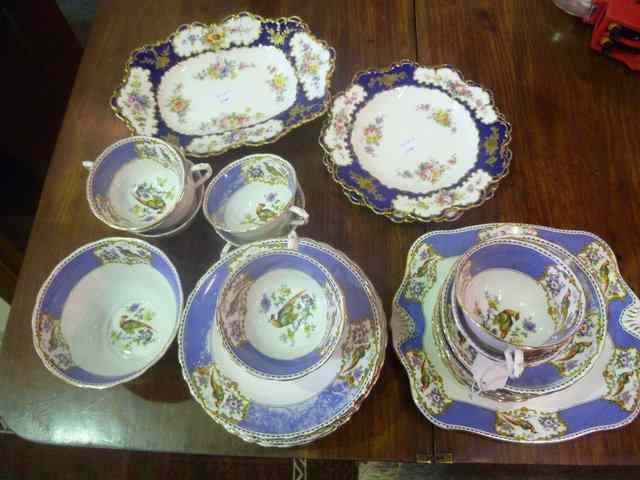 Appraisal: THREE PIECES OF ROYAL CROWN DERBY and a Tuscan tea