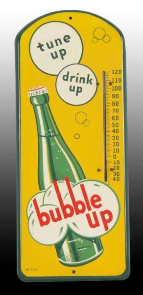 Appraisal: Bubble Up Tin Thermometer Description Circa s Rarely found piece