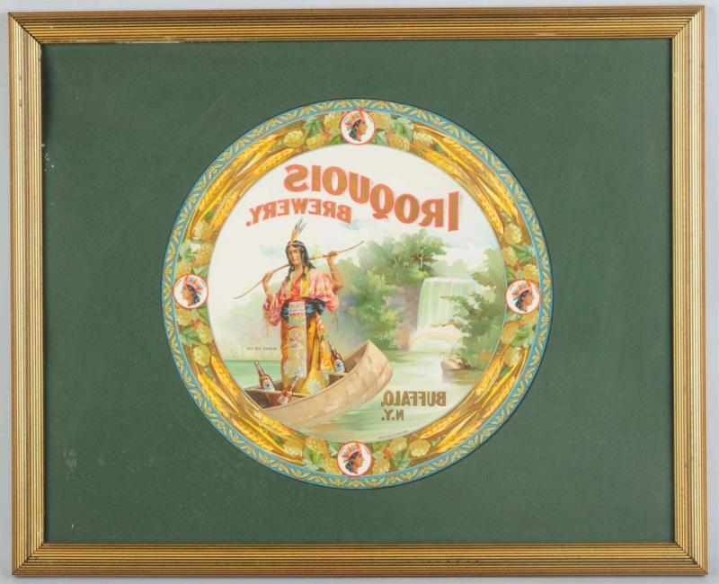 Appraisal: Iroquois Brewery Printer's Proof Lithograph Minne-Ha-Ha Beautiful graphic Indian Princess