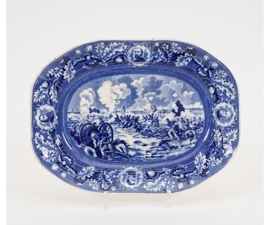 Appraisal: Bennett Pottery Baltimore MD Picketts' Charge platter x Condition Hairline