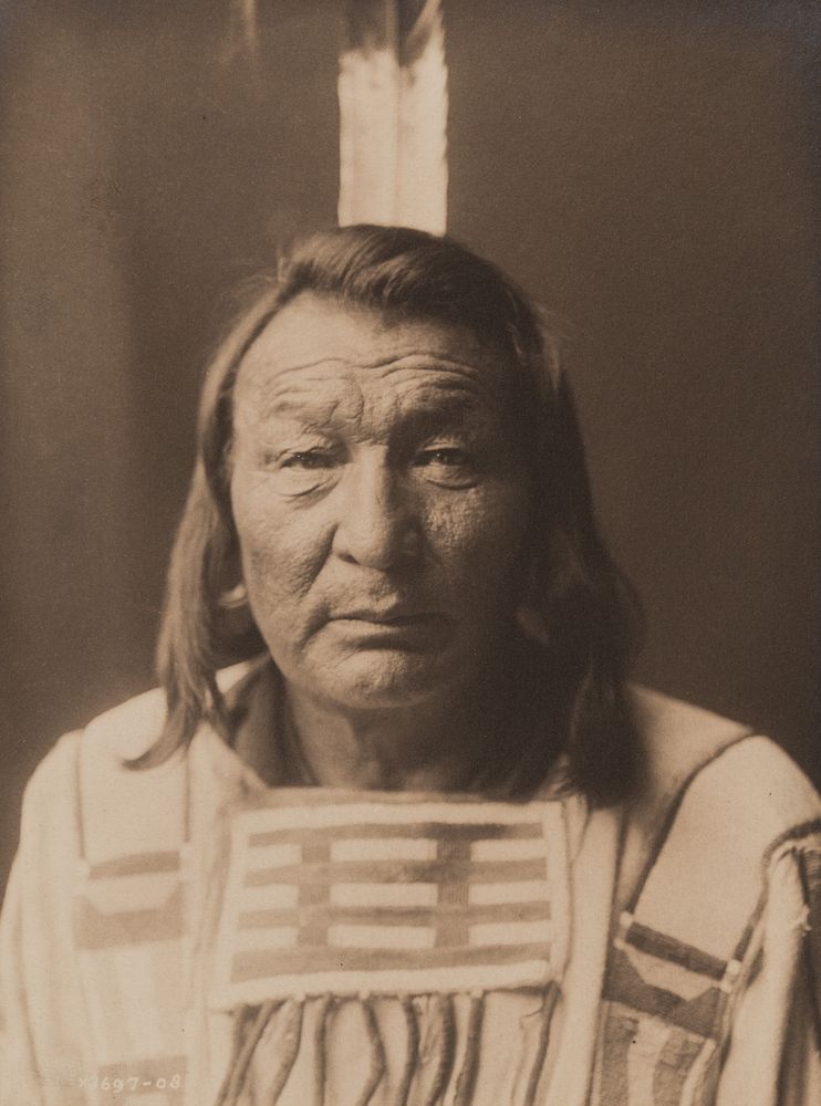 Appraisal: Edward Curtis Untitled Male Portrait with Feather Edward S Curtis