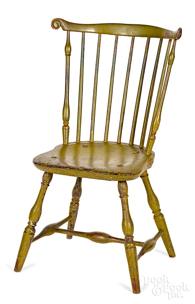 Appraisal: Pennsylvania fanback Windsor side chair Exclusive on Bidsquare Pennsylvania fanback