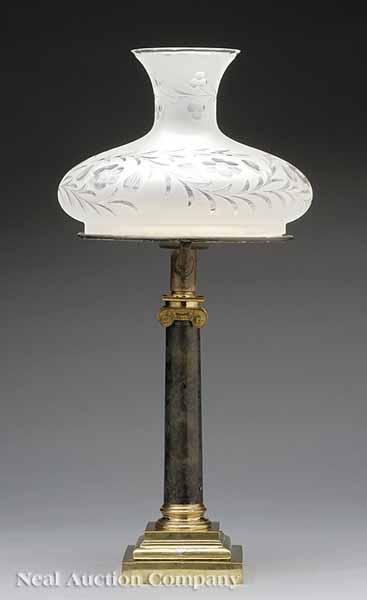 Appraisal: A Sinumbra Lamp mid- th c attributed to Cornelius Co