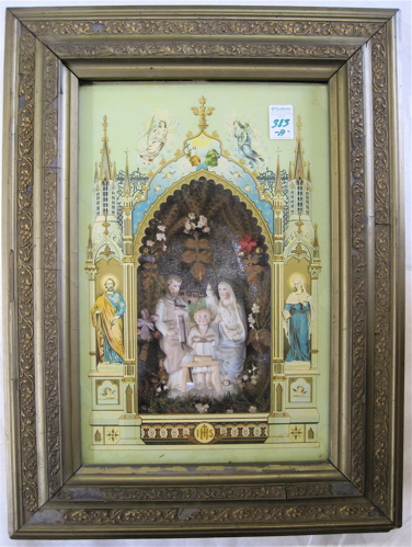 Appraisal: A VICTORIAN RELIGIOUS ICON A bisque figural group of the