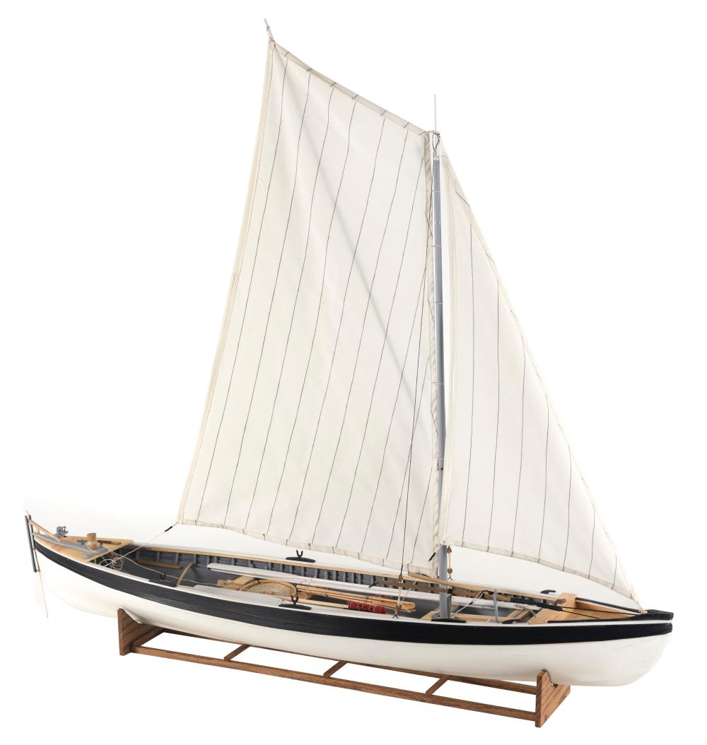 Appraisal: PLANK-ON-FRAME MODEL OF A TH CENTURY WHALEBOAT CONTEMPORARY TOTAL HEIGHT