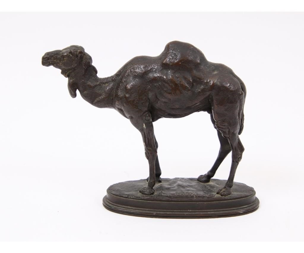 Appraisal: Alfred Barye - French bronze camel brown patina signed Barye