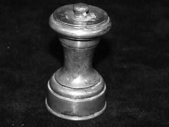 Appraisal: A pawn shaped pepper pot by John Grinsell and Sons